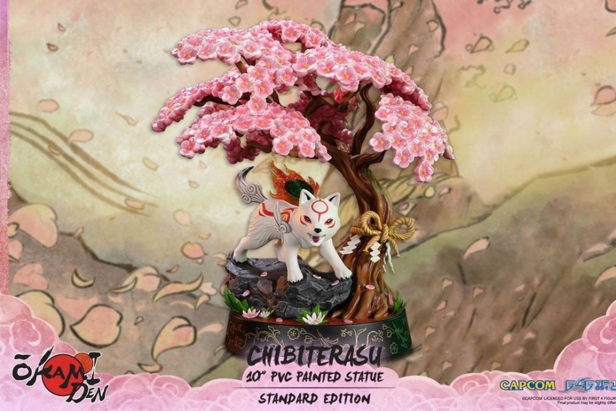 Shop First 4 Figures Premium Statues | Okamiden - Chibiterasu Statue: First 4 Figures