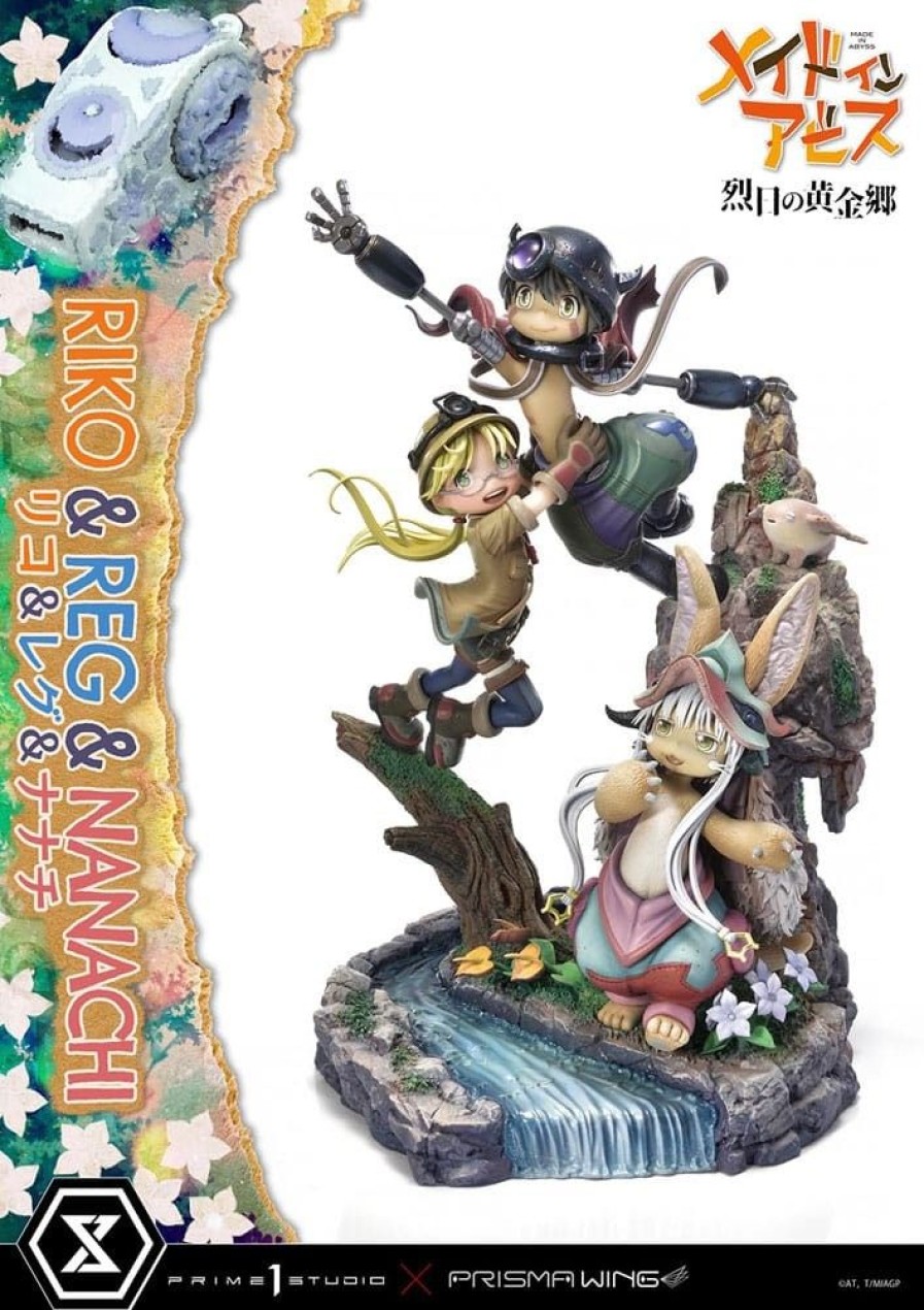 Shop Prime 1 Studio Premium Statues | Made In Abyss - Riko, Reg & Manachi Statue: Prime 1 Studio