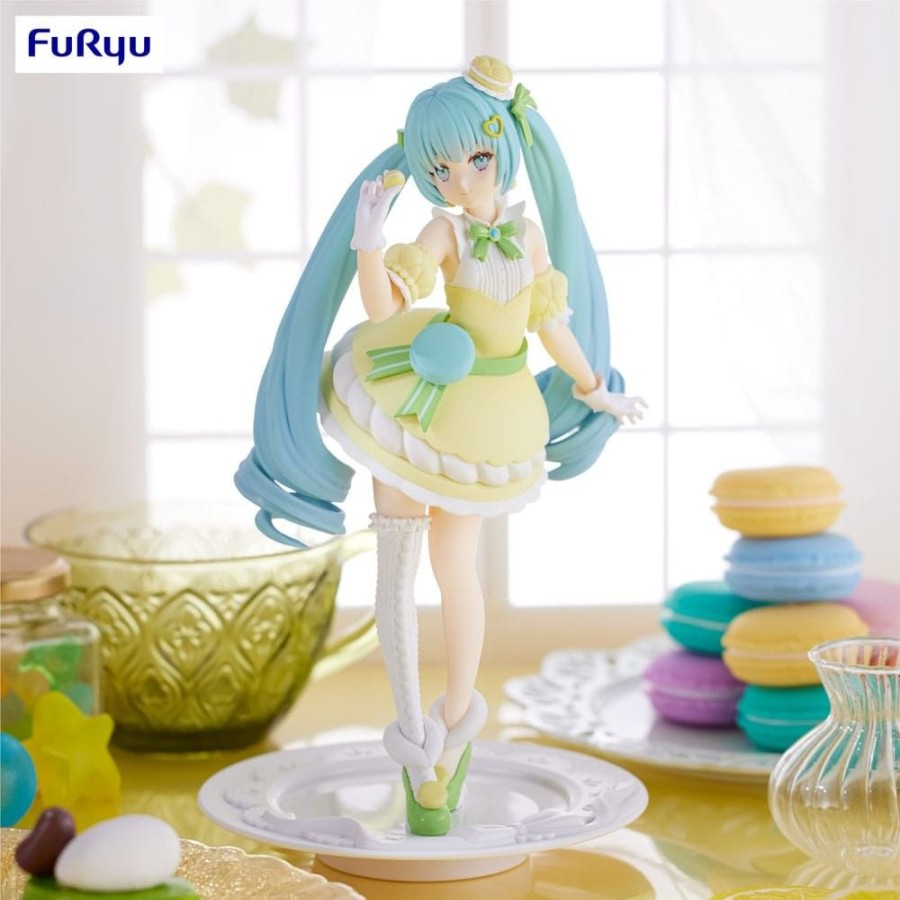 Shop Furyu Anime Prize Figures | Hatsune Miku - Sweetsweets Statue / Exceed Creative - Series Macaroon Citron Color Ver.: Furyu