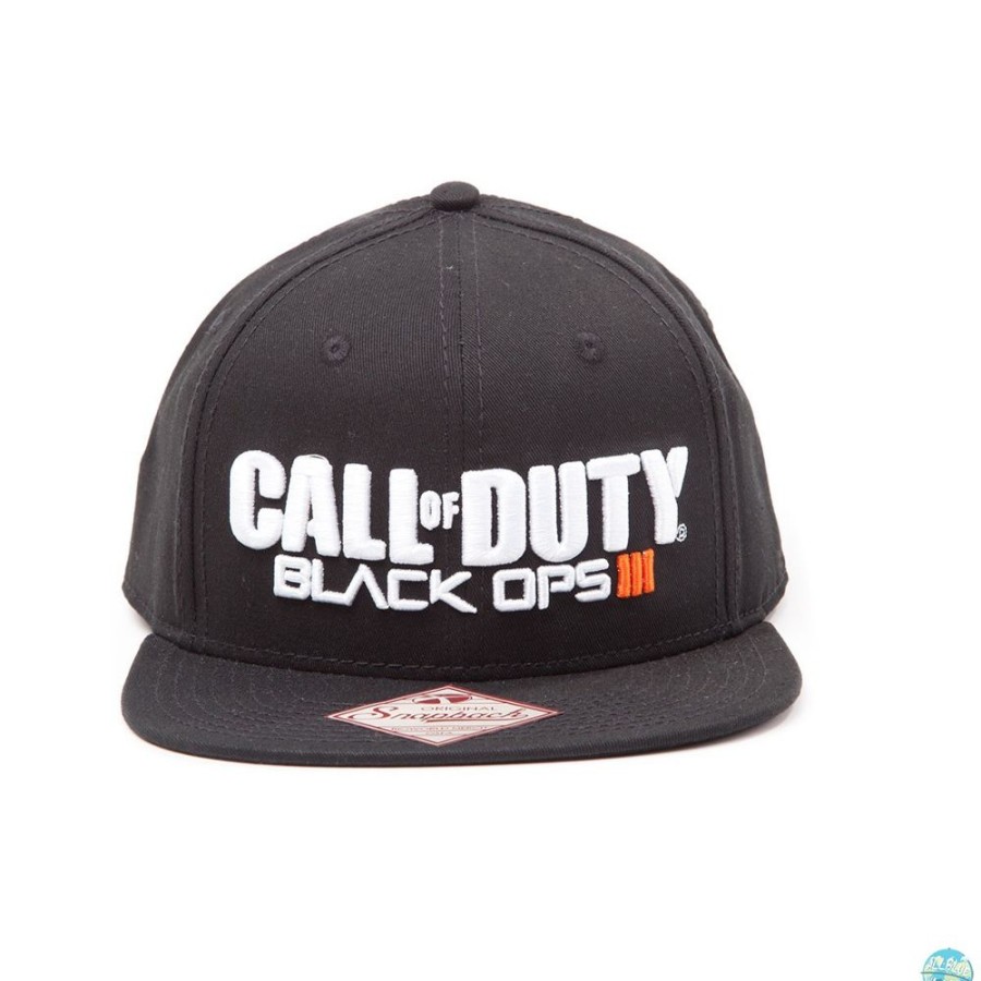 Shop Bioworld Merchandising Caps, Hats & Caps | Call Of Duty Black Ops Iii Hip Hop Cap Snap Back Text Logo