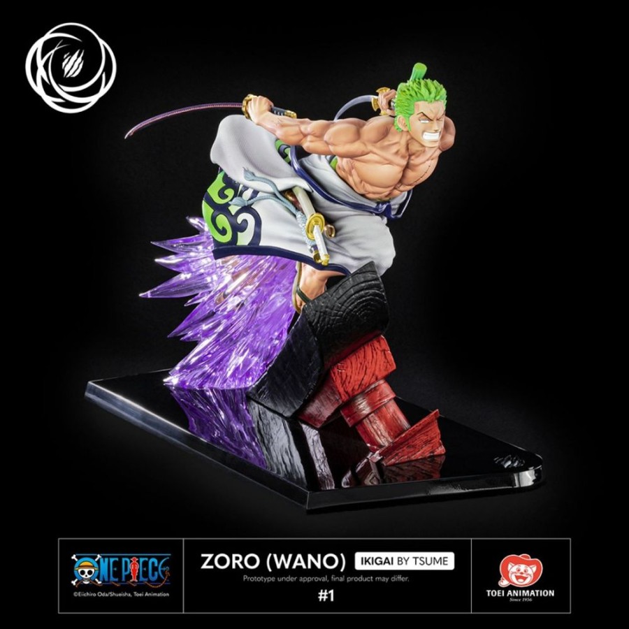 Shop Tsume Tsume Figuren & Statuen | One Piece - Zorro (Wano) Statue / Ikiga [Rucklaufer]I: Tsume