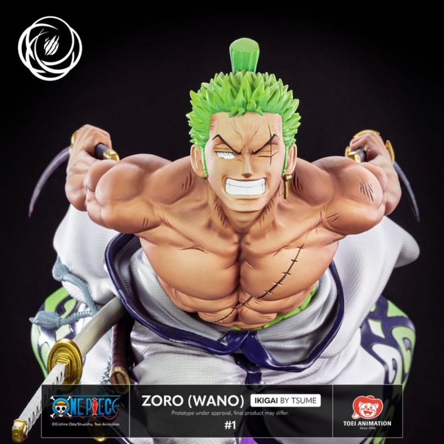 Shop Tsume Tsume Figuren & Statuen | One Piece - Zorro (Wano) Statue / Ikiga [Rucklaufer]I: Tsume