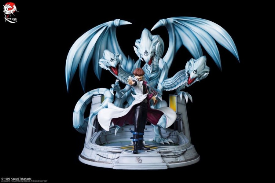 Shop Kitsune Premium Statues | Yu-Gi-Oh! - Kaiba & Der Ultimative Blauaugige Weise Drache Statue: Kitsune