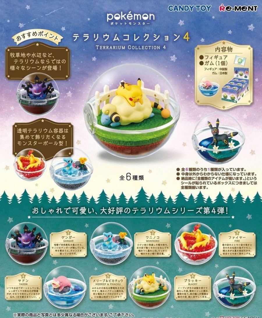 Shop Re-Ment Decoration | Pokemon - 1X Terrarium Figur / Blindbox - Collection 4: Re-Ment