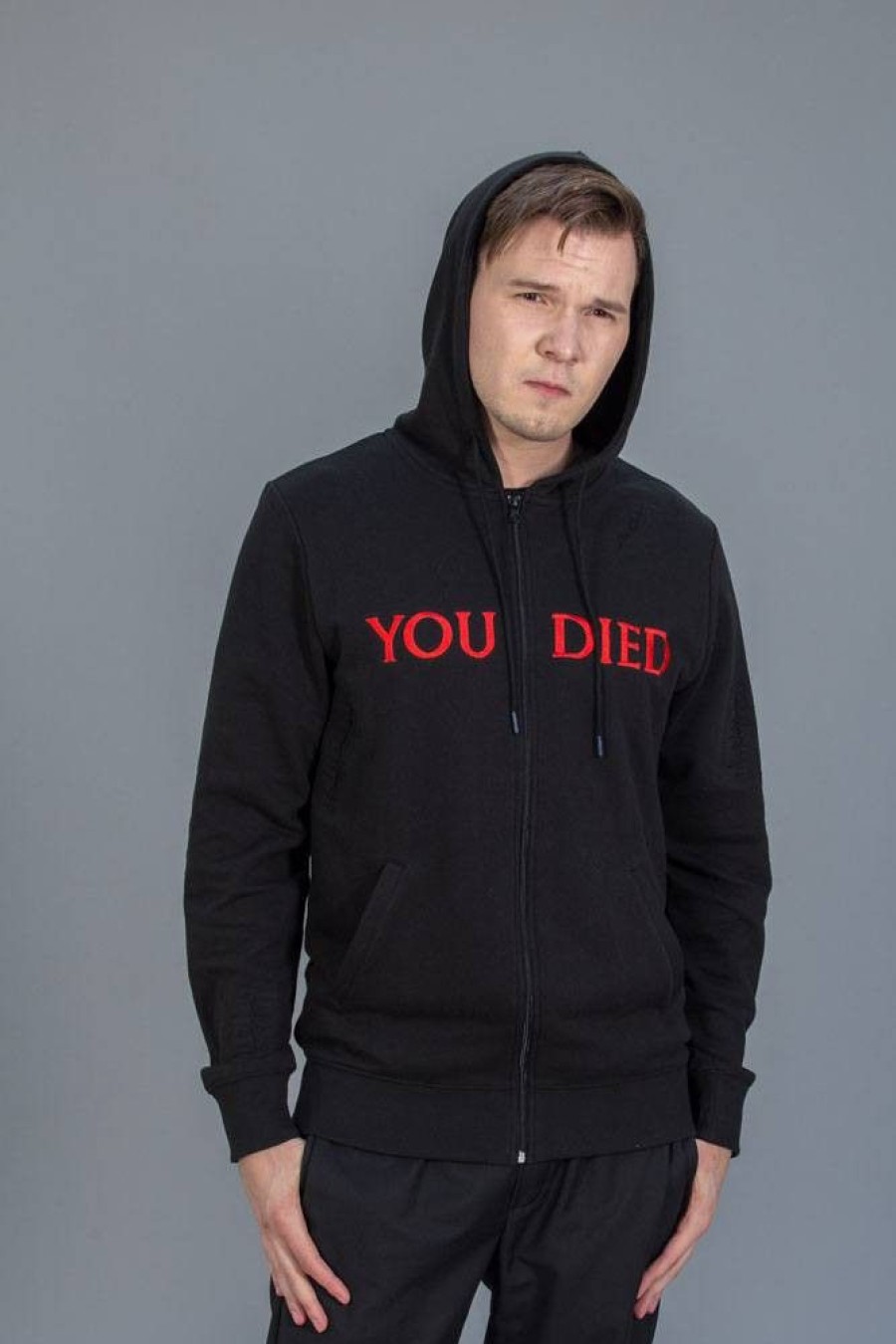 Shop Level Up Wear Shirts, Hoodys & Tanks | Dark Souls - Hoody Mit Reisverschlus / You Died - Unisex Xl: Level Up Wear