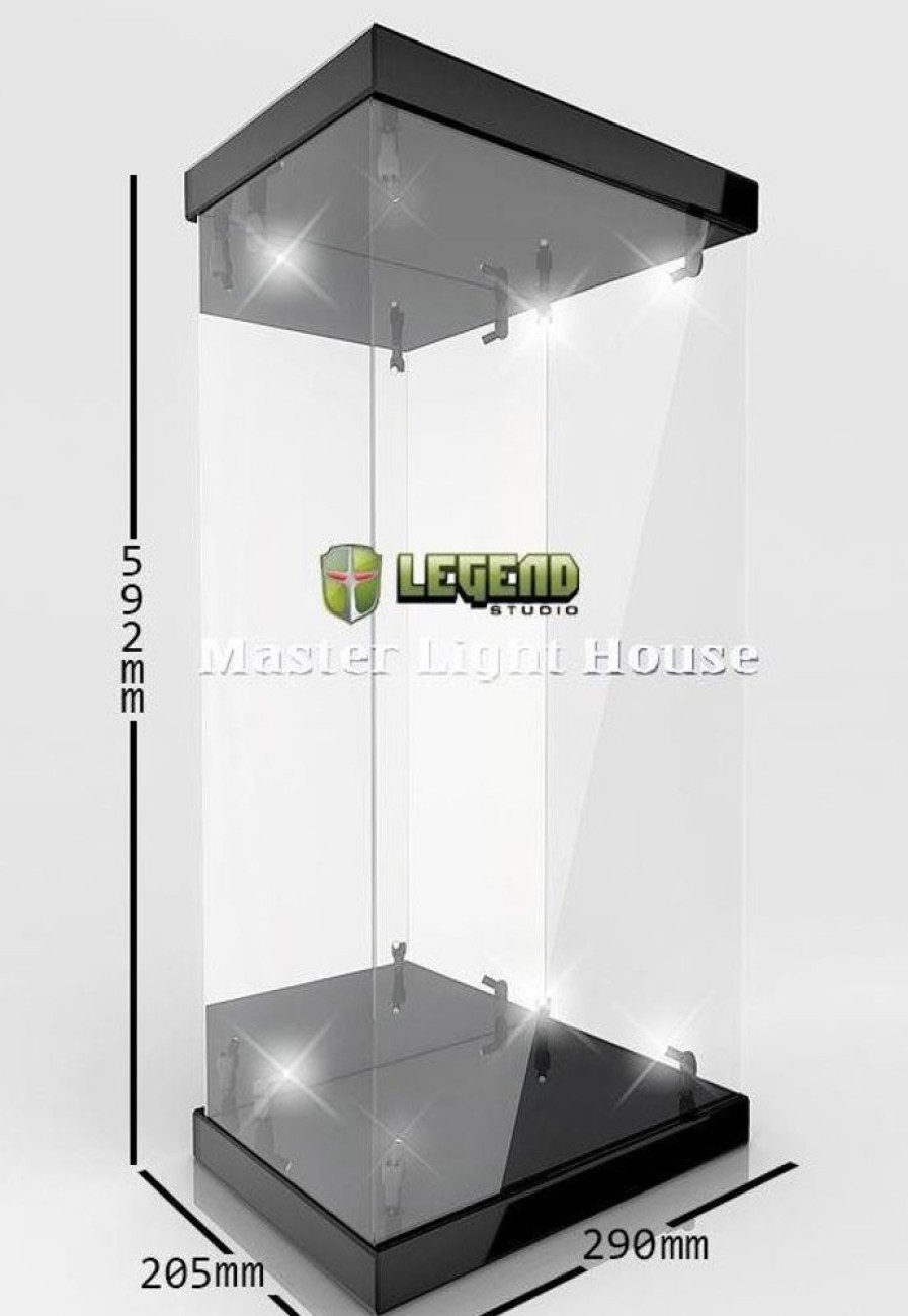 Shop Default Card Games & Accessories | Legend Studio - Master Light House Acryl Display 1/4 Case Mit Beleuchtung Schwarz