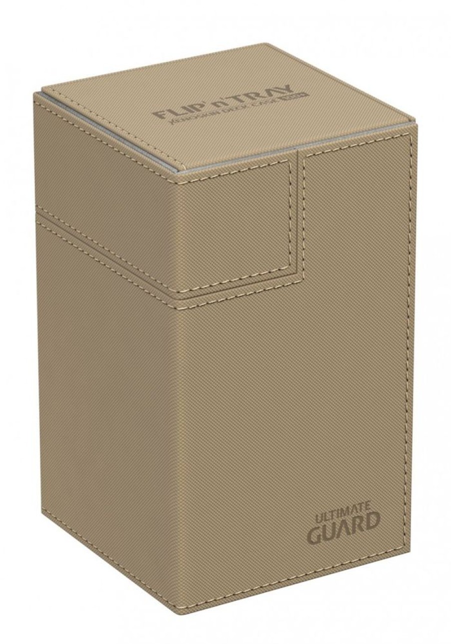 Shop Ultimate Guard Card Games & Accessories | Ultimate Guard - Flip 'N' Tray Deck Case 100+ / Xenoskin Sand