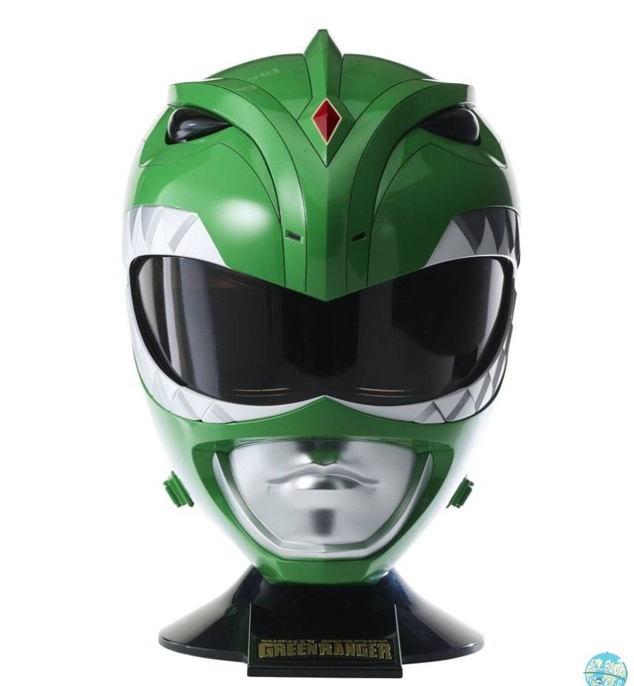 Shop Bandai Cosplay | Power Rangers - Green Ranger Helm 1/1 Replika / Legacy Cosplay: Bandai Namco