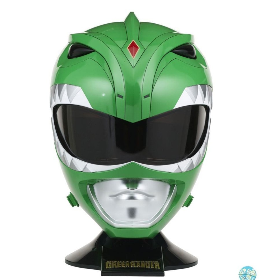 Shop Bandai Cosplay | Power Rangers - Green Ranger Helm 1/1 Replika / Legacy Cosplay: Bandai Namco