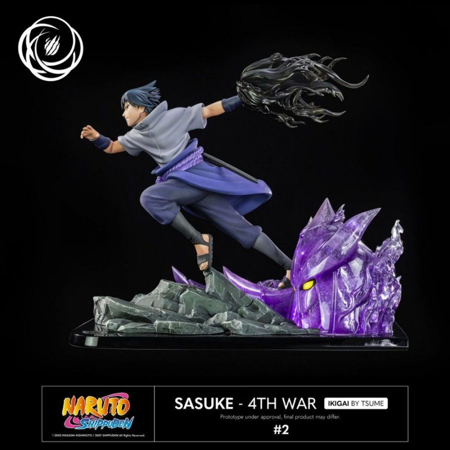 Shop Tsume Premium Statues | Naruto Shippuuden - Sasuke Uchiha Statue / Ikigai - 4Th War: Tsume