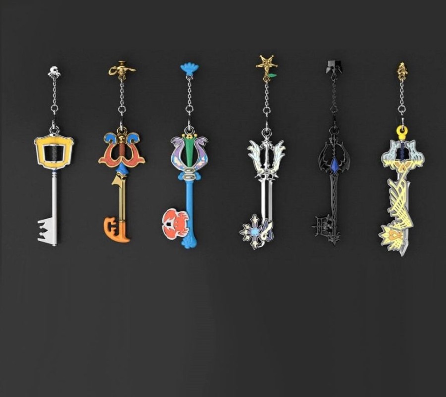 Shop Square Enix Keychain | Kingdom Hearts - Anhanger 6Er-Pack / Key Blade Collection - Diecast: Square Enix