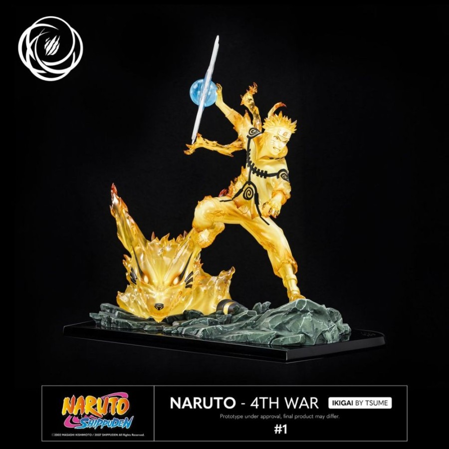 Shop Tsume Premium Statues | Naruto Shippuuden - Naruto Uzumaki Statue / Ikigai - 4Th War [Rucklaufer]: Tsume