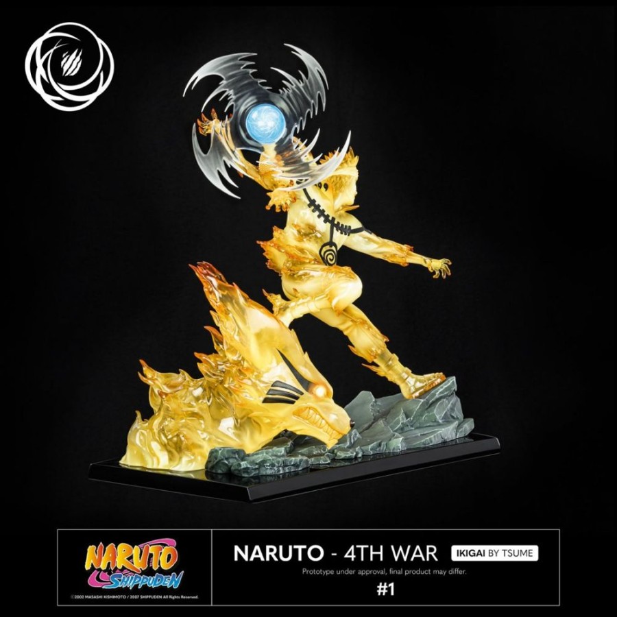 Shop Tsume Premium Statues | Naruto Shippuuden - Naruto Uzumaki Statue / Ikigai - 4Th War [Rucklaufer]: Tsume