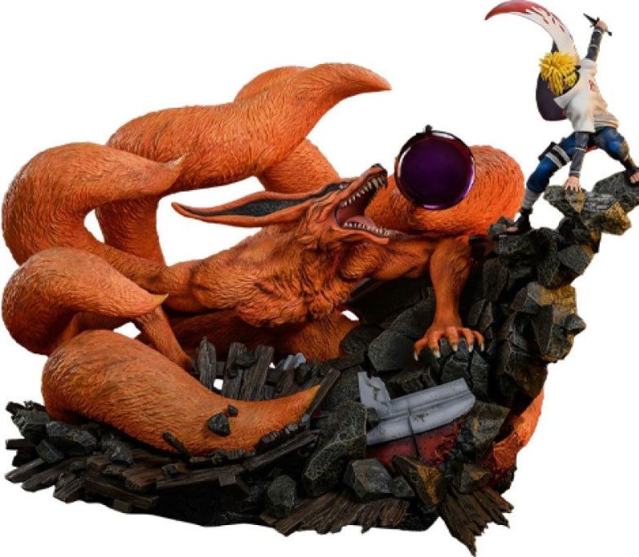 Shop HEX Collectibles Premium Statues | Naruto Shippuden - Namikaze Minato Vs Kurama Statue / Battle Of Destiny: Hex Collectibles