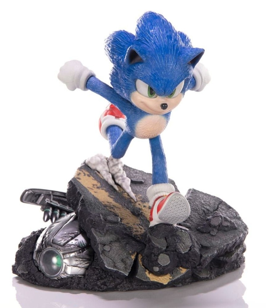 Games & Tv First 4 Figures | Sonic The Hedgehog 2 - Sonic Standoff Statue: First 4 Figures