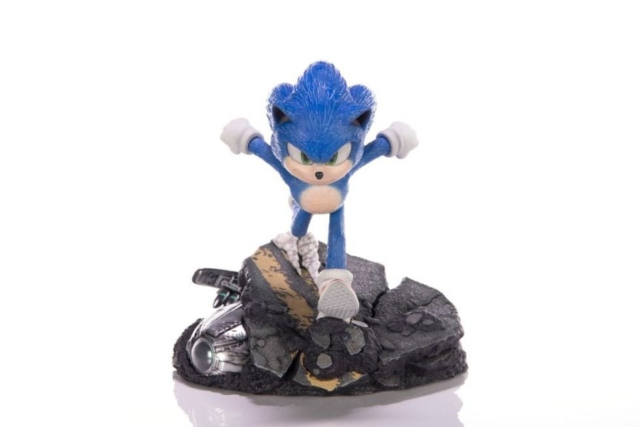 Games & Tv First 4 Figures | Sonic The Hedgehog 2 - Sonic Standoff Statue: First 4 Figures