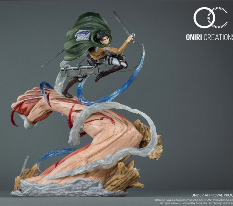 Shop Oniri Creations Premium Statues | Attack On Titan - Levi Vs Annie (Female Titan) Statue: Oniri Creations