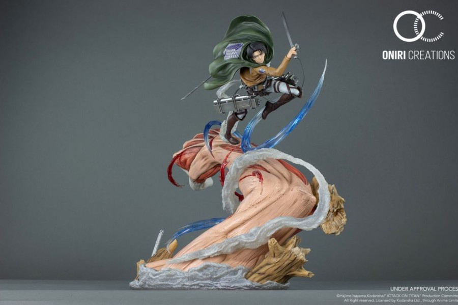 Shop Oniri Creations Premium Statues | Attack On Titan - Levi Vs Annie (Female Titan) Statue: Oniri Creations