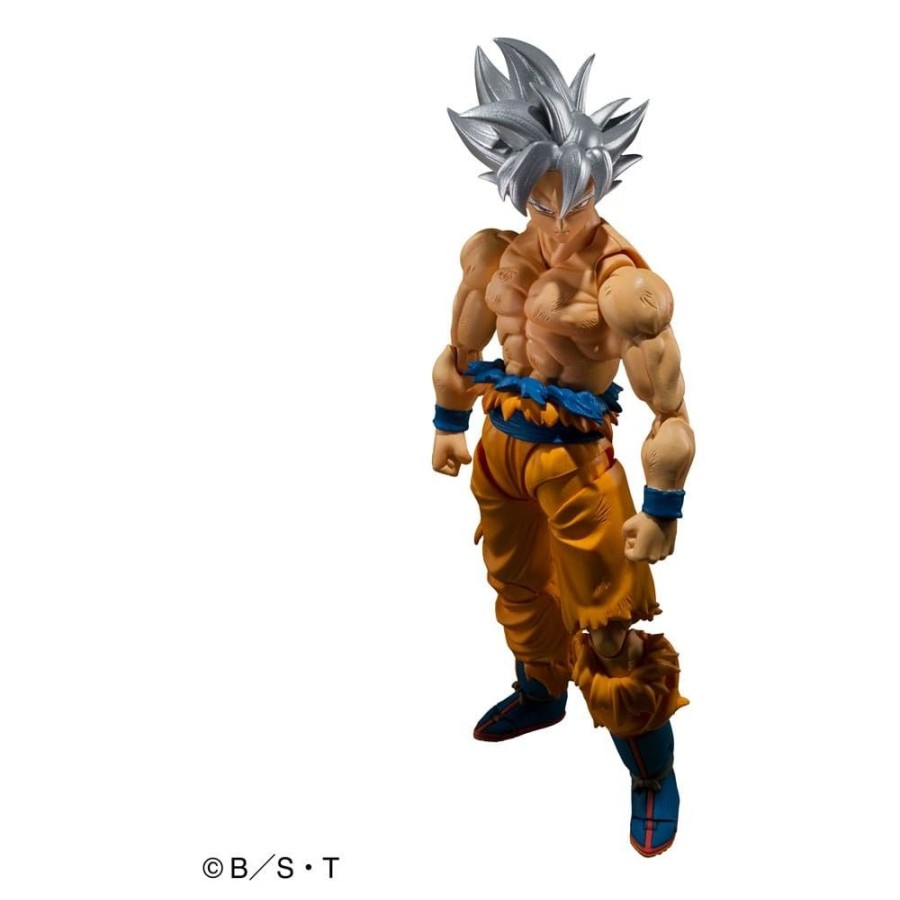 Shop Tamashii Nations Action Figures | Dragon Ball Super - Son Goku Ultra Instinct Actionfigur / Toyotarou Edition - S.H. Figuarts: Tamashi