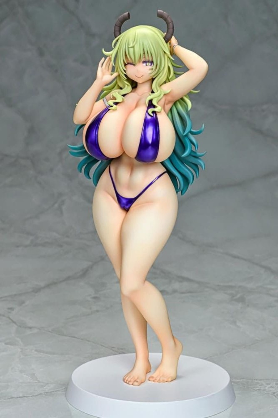 Shop Q-Six Statues, Busts & Figures | Miss Kobayashi'S Dragon Maid - Lucoa Statue / Bikini Style: Q-Six