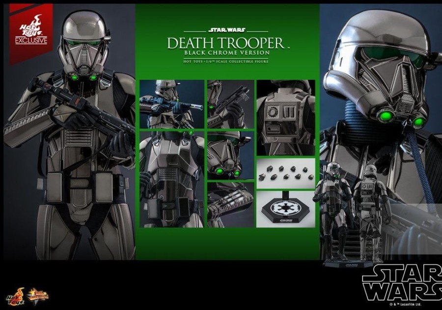 Cinema & Comic Hot Toys | Star Wars - Death Trooper (Black Chrome) Actionfigur: Hot Toys