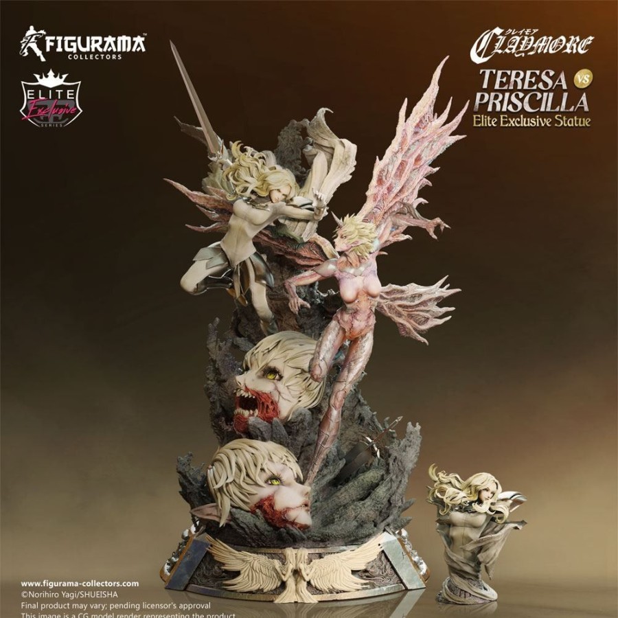 Shop Figurama Collectors Premium Statues | Claymore - Teresa Vs. Priscilla Diorama / Elite Exclusive: Figurama