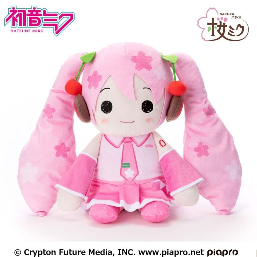 Shop Sega Plushies/Pillows | Hatsune Miku - Pillowgurumi Sakura Miku Pluschfigur: Sega