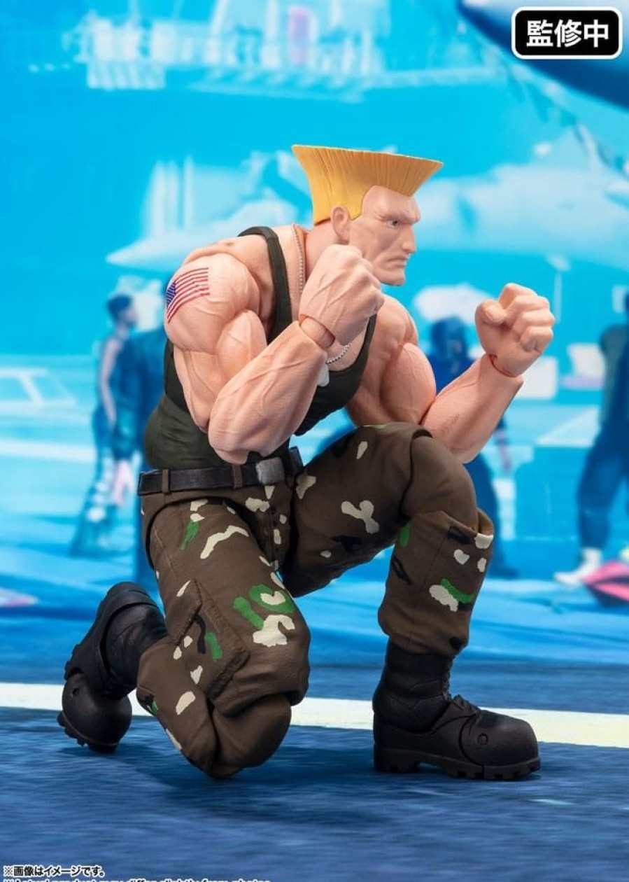 Games & Tv Tamashii Nations | Street Fighter - Guile Actionfigur / S.H. Figuarts -Outfit 2-: Tamashii Nations