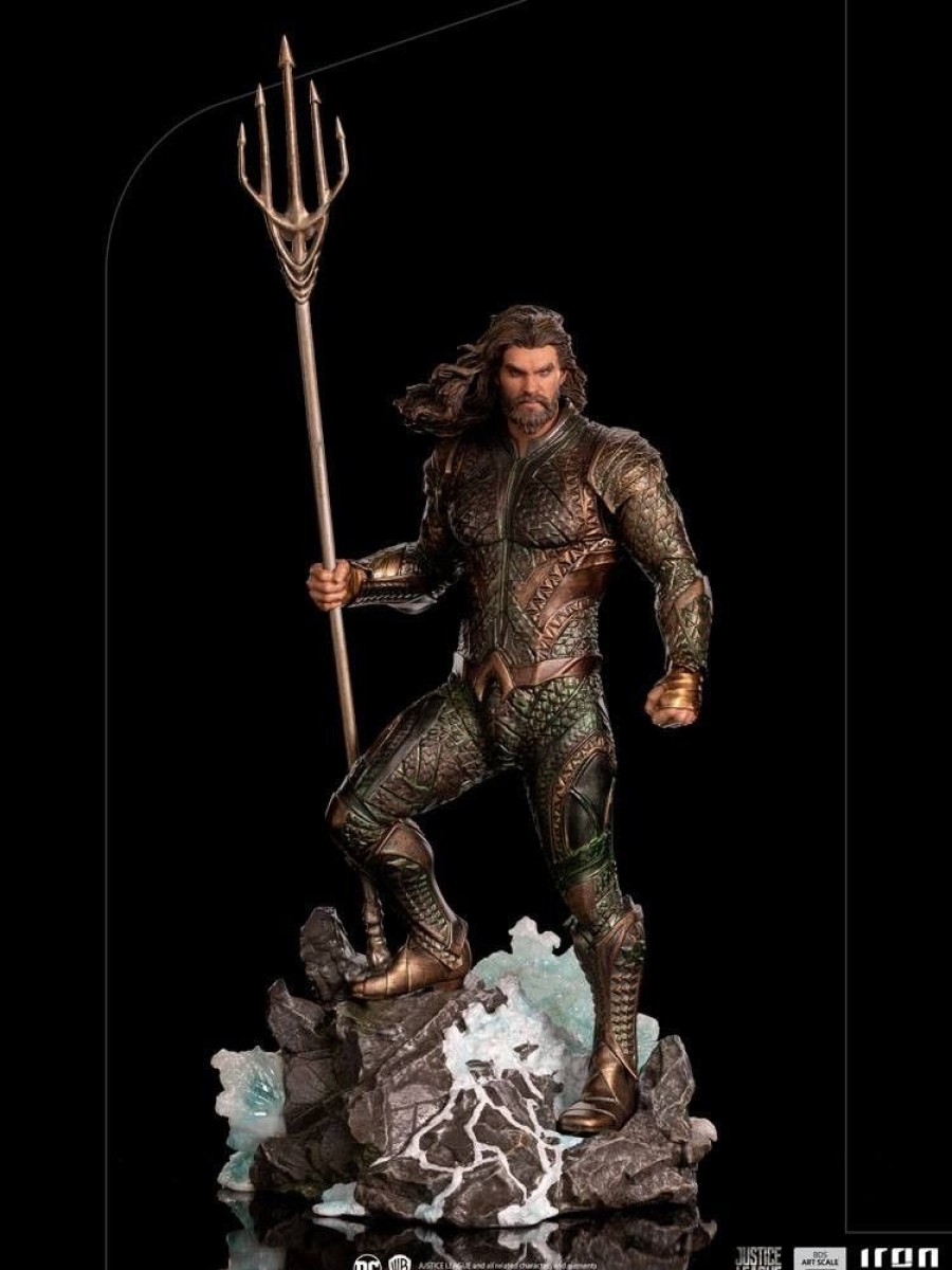 Shop Iron Studios Premium Statuen | Zack Snyder'S Justice League - Aquaman Statue / Art Scale: Iron Studios