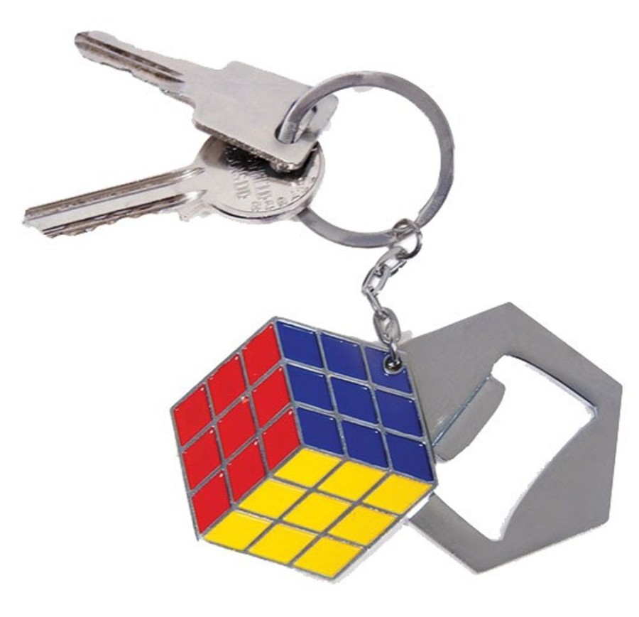 Shop Paladone Products Keychain | Rubiks Wurfel - Metall Schlusselanhanger Mit Flaschenoffner: Paladone