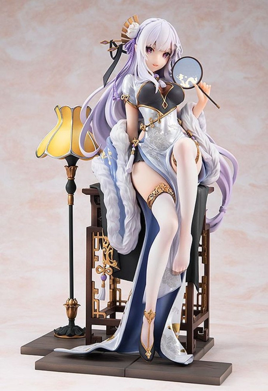 Shop Kadokawa Statues, Busts & Figures | Re:Zero - Starting Life In Another World - Emilia Statue / Graceful Beauty Version: Kadokawa