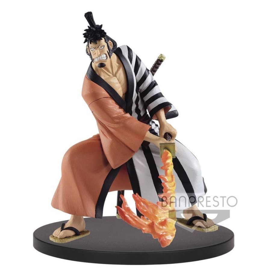 Shop Banpresto One Piece Figure | One Piece - Kin'Emon Figur / Battle Record Posing Series: Banpresto