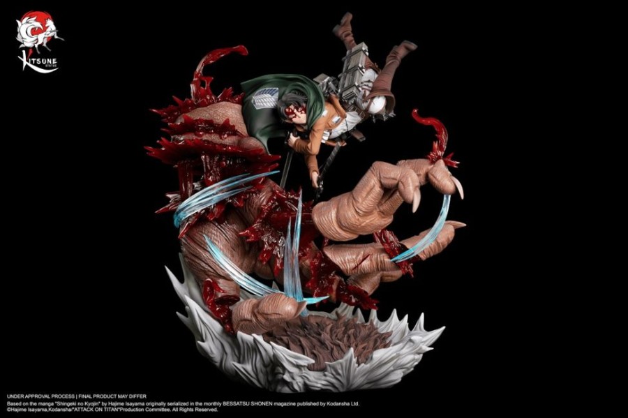 Shop Kitsune Premium Statues | Attack On Titan - Levi Vs Beast Titan: Kitsune