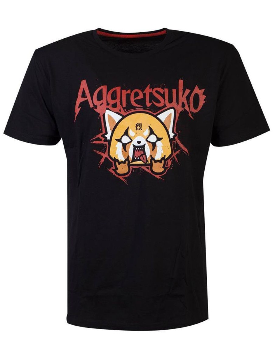 Shop Difuzed Shirts, Hoodys & Tanks | Aggretsuko - T-Shirt Grose S / Motiv Trash Metal: Difuzed