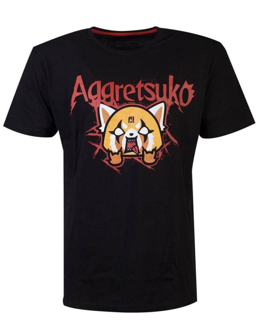 Shop Difuzed Shirts, Hoodys & Tanks | Aggretsuko - T-Shirt Grose L / Motiv Trash Metal: Difuzed