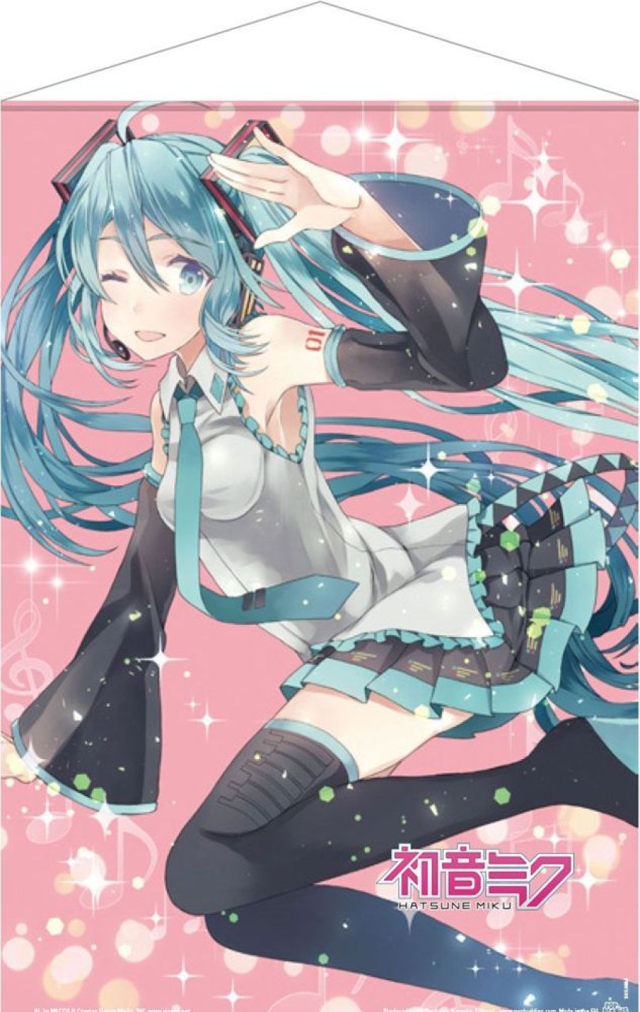 Shop POPbuddies Postcards / Posters / Wallscrolls | Hatsune Miku Wallscroll / Pink Glitter Motiv: Popbuddies