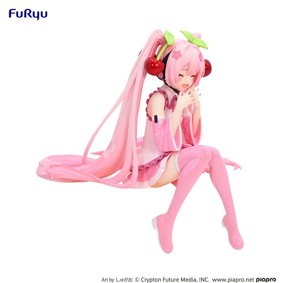 Shop Furyu Anime Prize Figures | Hatsune Miku Noodle Stopper - Sakura Miku 2023 Statue Smile Ver.: Furyu