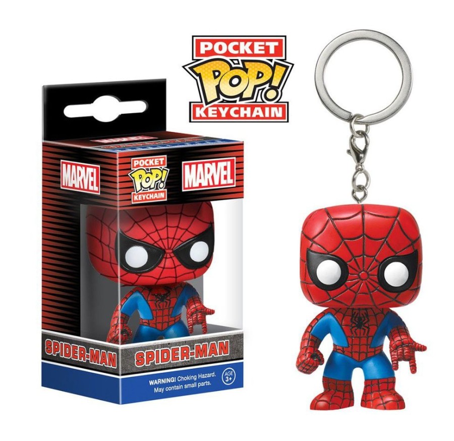 Shop Funko Keychain | Marvel Comics Pocket Pop! Vinyl Schlusselanhanger Spider-Man 4 Cm