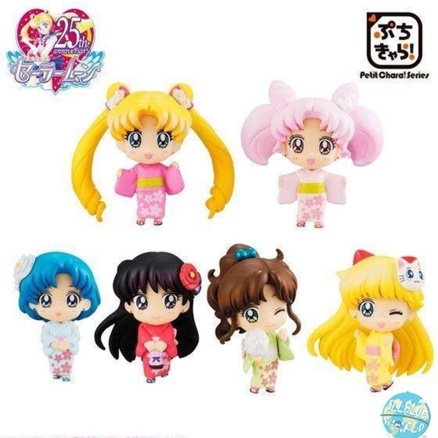 Shop MegaHouse Collectibles | Sailor Moon - Minifiguren 6Er-Pack - Petit Chara / Cherry Blossom Festival: Megahouse