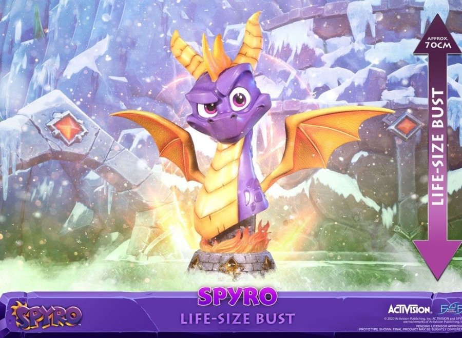 Shop First 4 Figures Premium Statuen | Spyro Reignited Trilogy - Spyro Life-Size Buste: First 4 Figure