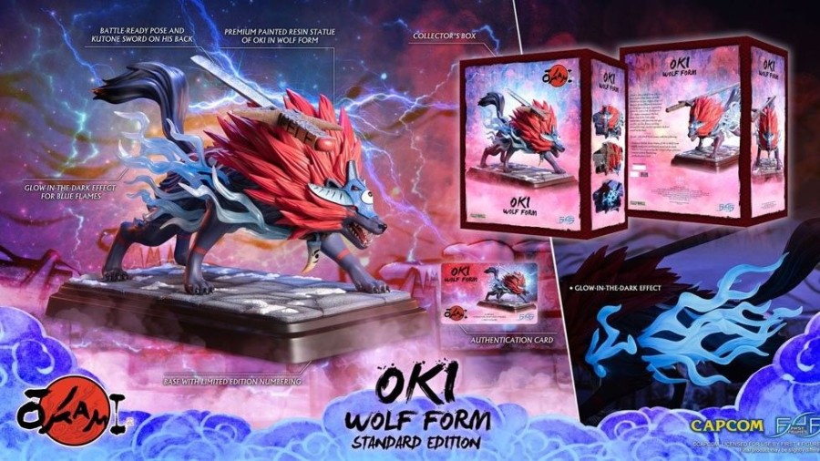 Shop First 4 Figures Premium Statues | Okami - Oki (Wolf Form) Statue: First 4 Figures