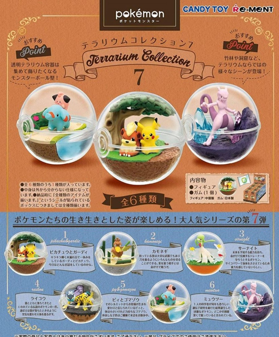 Shop Re-Ment Collectibles | Pokemon - 1X Terrarium Figur / Blindbox - Collection Vol.7: Re-Ment