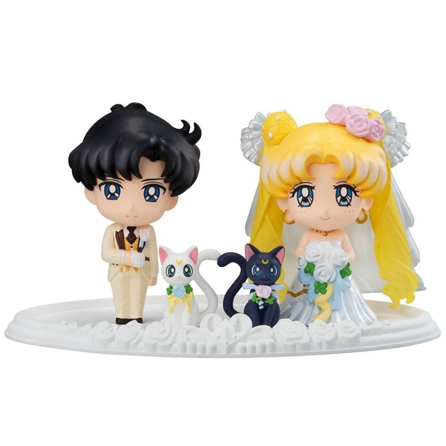 Shop MegaHouse Collectibles | Sailor Moon - Minifiguren 4Er-Set - Petit Chara / Happy Wedding: Megahouse