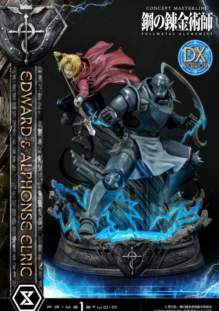 Shop Prime 1 Studio Premium Statues | Fullmetal Alchemist - Edward & Alphonse Elric Statue / Deluxe Version: Prime 1 Studio