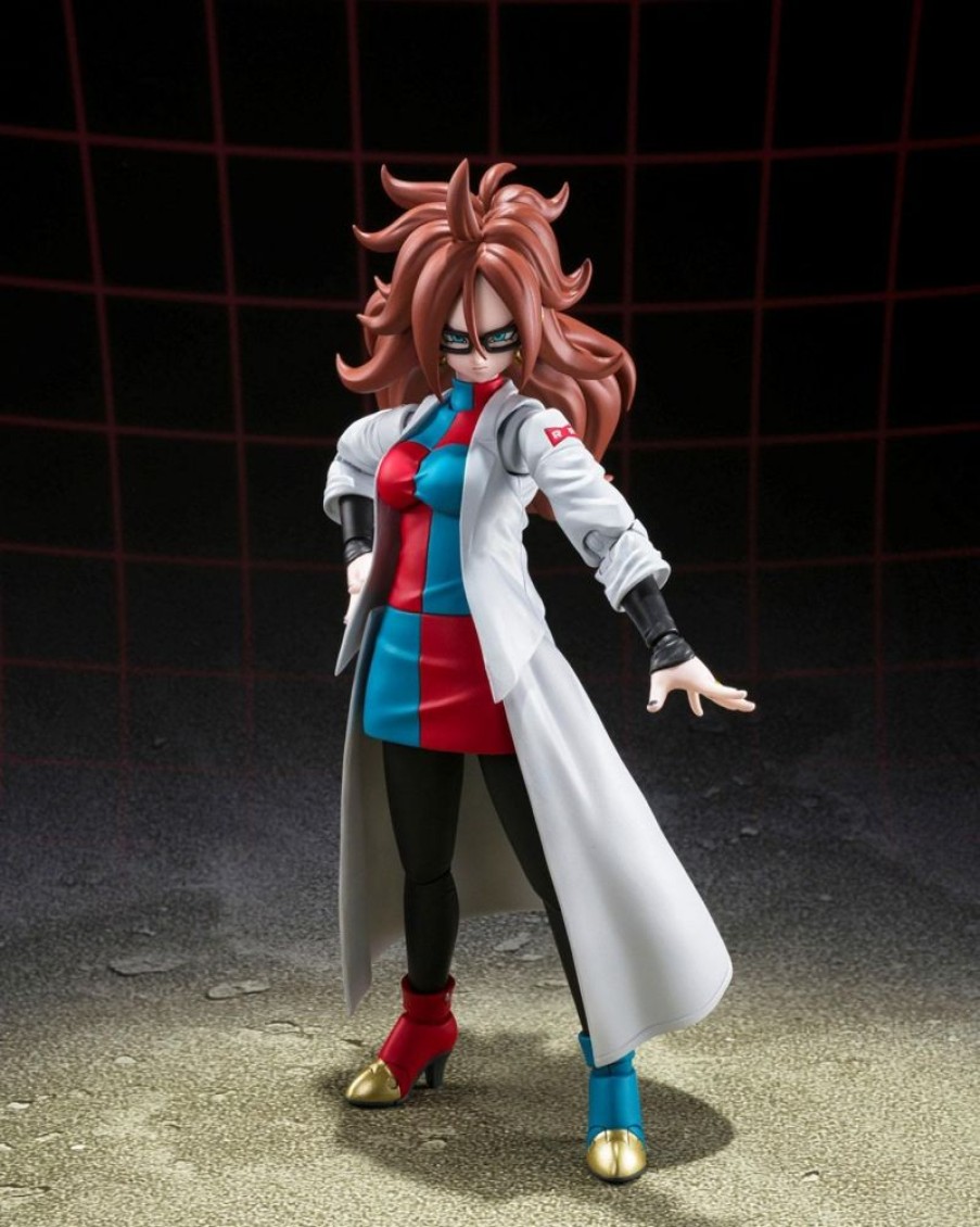 Shop Tamashii Nations Dragon Ball Figures | Dragon Ball Fighterz - Android 21 Actionfigur / S.H. Figuarts (Lab Coat): Tamashii Nations