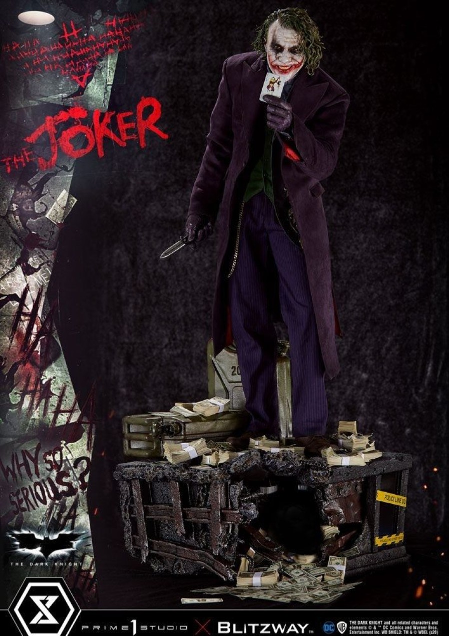 Shop Prime 1 Studio Premium Statues | The Dark Knight - The Joker Statue / Bonus Version: Prime 1 Studio