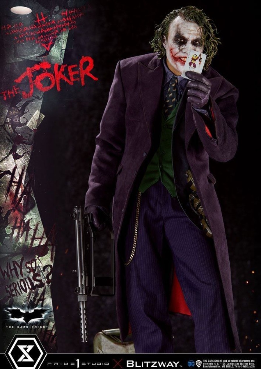 Shop Prime 1 Studio Premium Statues | The Dark Knight - The Joker Statue / Bonus Version: Prime 1 Studio