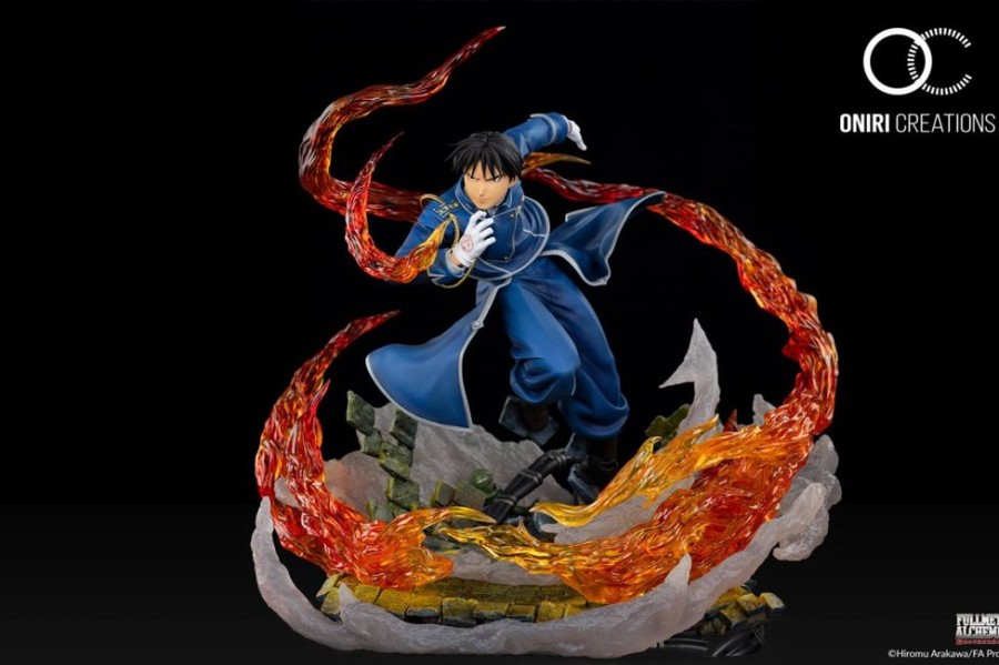 Shop Oniri Creations Premium Statues | Fullemtal Alchemist - Roy Mustang Diorama / The Flame Alchemist: Oniri Creations