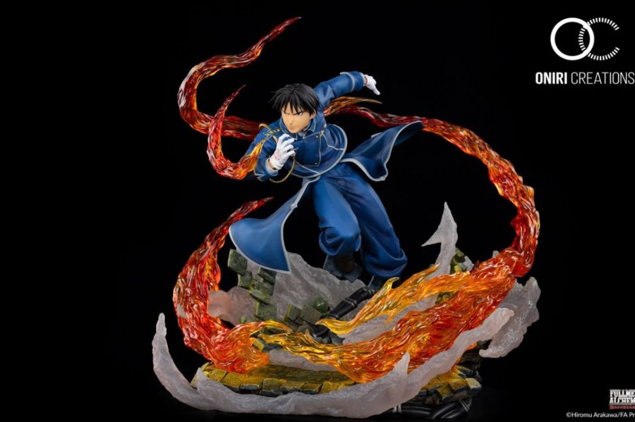 Shop Oniri Creations Premium Statues | Fullemtal Alchemist - Roy Mustang Diorama / The Flame Alchemist: Oniri Creations