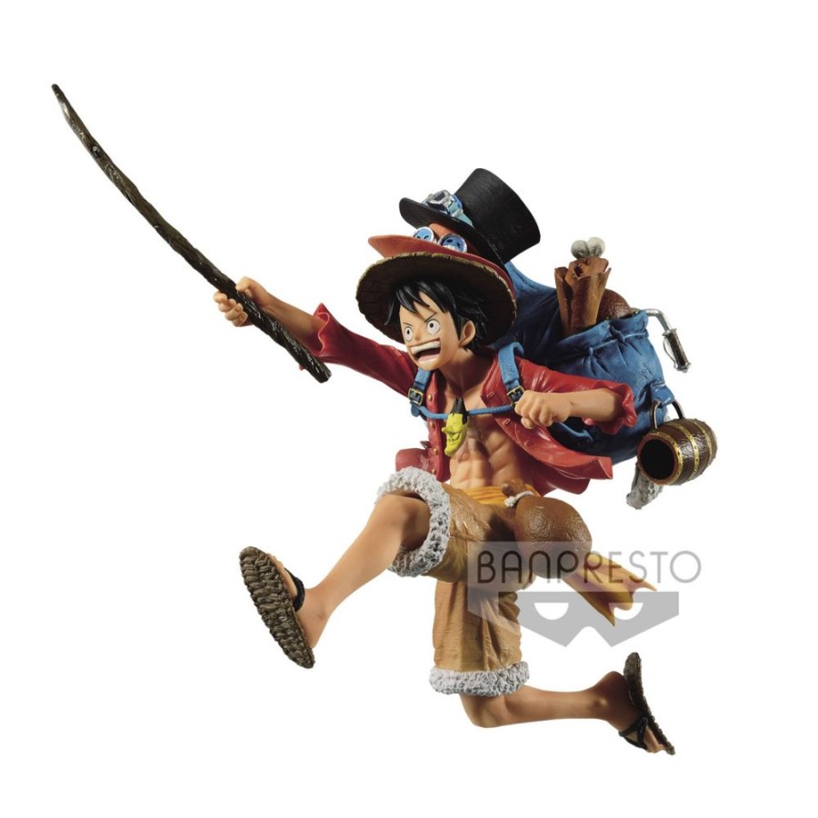 Shop Banpresto One Piece Figure | One Piece - Monkey D. Ruffy Figur / Three Brothers: Banpresto